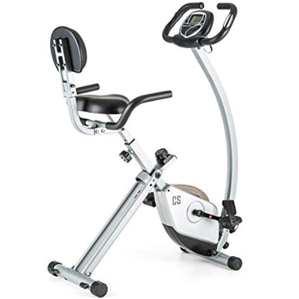 Ergometrische Hometrainer Fitnessfiets met Handhartslagmeter en LCD-display