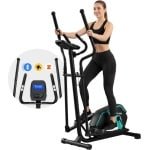 FITAGE Crosstrainer - Fitness Trainer met Bluetooth - Hometrainer met 24 trainingsprogramma's - Nauwkeurige Hartslagmeter - Crosstrainers