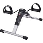 Fietstrainer - Opvouwbare Mini Hometrainer met LCD Scherm, Verstelbare Weerstand & Antislip Pedalen - Stoelfiets voor Armen en Benen