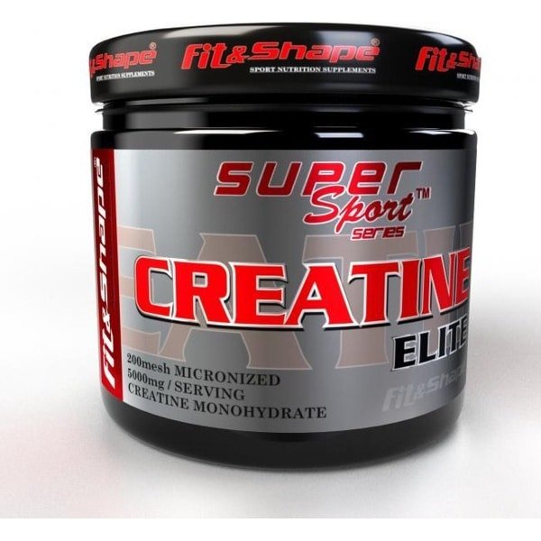 Fit&Shape CREATINE MONOHYDRAAT (200mesh) -pot 300 gram/met maatschep (60doseringen) 200mesh