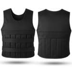 Fitby Verstelbaar Gewichtsvest 10KG - Weighted Vest - Gewichtsvesten - Gewichten - Krachtraining & Crossfit - Cardio - One Size - Zwart