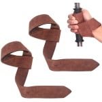 Fitness Riem - Deadliftriemen - Met Polsbandje voor Stabiliteit en Grip - 3 Stuks - Voor Krachttraining Roségoud