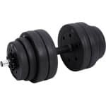 G Industrialhome Verstelbare Dumbbell Set voor Volwassenen - 2 x 15 kg Halterset met Stalen Buizen en 16 Afneembare Gewichten - Unisex Fitness, Krachttraining en Thuisgym