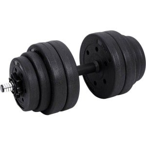 G Industrialhome Verstelbare Dumbbell Set voor Volwassenen - 2 x 15 kg Halterset met Stalen Buizen en 16 Afneembare Gewichten - Unisex Fitness, Krachttraining en Thuisgym