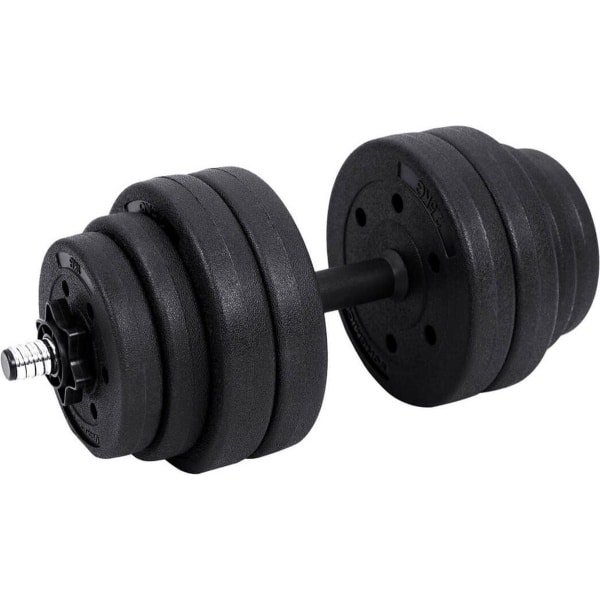 G Industrialhome Verstelbare Dumbbell Set voor Volwassenen - 2 x 15 kg Halterset met Stalen Buizen en 16 Afneembare Gewichten - Unisex Fitness, Krachttraining en Thuisgym