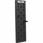 Gorilla Sports Pegboard - Zwart - Crossfit Board - Full body workout - 24 gaten