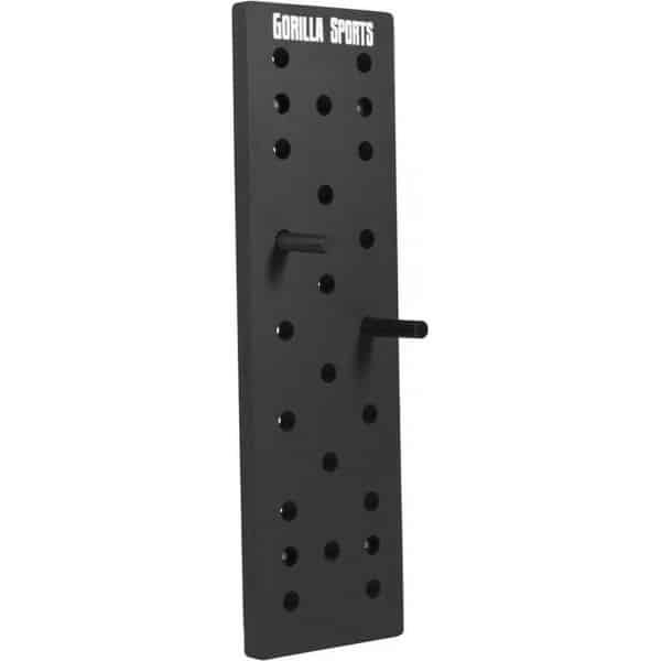 Gorilla Sports Pegboard - Zwart - Crossfit Board - Full body workout - 24 gaten