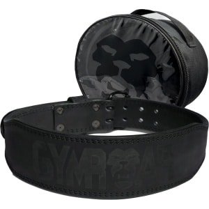 Gymroar Lifting belt - Leren Powerlift Riem - Gewichthefriem voor Dames en Heren - Nubuck Leer - Crossfit - Bodybuilding - Powerlifting - Deadlift - Squat - 7MM - Zwart - S