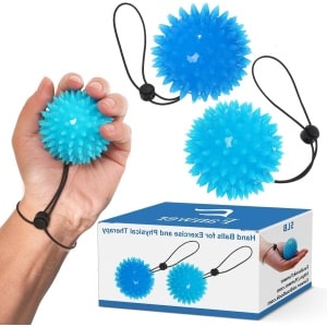 Handtherapie - Grip Trainer Ball 2 stuks - Zachte Tbal en Egelbel - Kleibal voor Handtherapie en vingertrainer - anti stress ball en massage ball voor krachttraining - handen en vingers