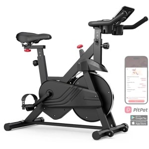 Hometrainer Fiets - MAX 100KG - Fitness Fiets met LCD-Scherm & Verstelbare Weerstand - Stil Magnetisch Systeem - Opvouwbaar - Indoor Cardio Trainer voor Thuis