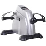 Hometrainer - Opvouwbaar - Mini Fietsapparaat - Fitness - Fietstrainer met LCD-display - metaal - Zilver