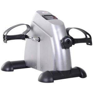 Hometrainer - Opvouwbaar - Mini Fietsapparaat - Fitness - Fietstrainer met LCD-display - metaal - Zilver