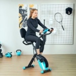 Hometrainer - Spinningfiets - Hometrainers - Indoorfietsen - Indoorfiets - 8 Magnetische Weerstandsniveaus - LCD Display - Opvouwbare - Verstelbaar Zadel - Fiets voor Cardio Training - Groen