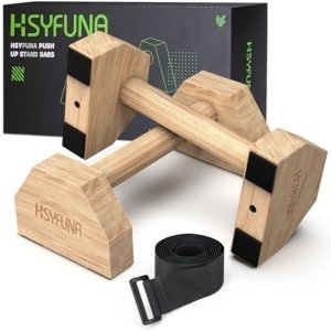 Houten Push-up Grepen - Antislip Parallettes voor Spiertraining en Krachttraining
