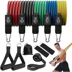 Ibenzoa® Complete Weerstandsbanden Set voor Pilates, Yoga en Krachttraining