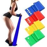 Ibenzoa® Fitnessbandenset met Vier Niveaus voor Krachttraining en Yoga
