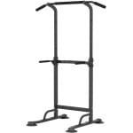 In hoogte verstelbaar power tower-station met optrekstang en dipstation voor krachttraining