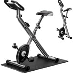 Inklapbare Hometrainer met 10 Weerstandslevels en LCD Display - Fitnessbike met 2 Fitnessbanden