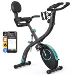 Inklapbare Hometrainer met LCD-monitor en Comfortabel Zitkussen voor Thuis