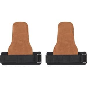 JHubers Goods - Polsbanden voor gewichtheffen en krachttraining met verbeterde grip - 1 paar in bruin, trainingspolsbanden, hefbanden adliften, hand- en polsbescherming