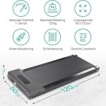 Lexium Loopband Bureau - Walking Pad - Treadmill - Loopband voor Thuis en op Kantoor - Wandelband