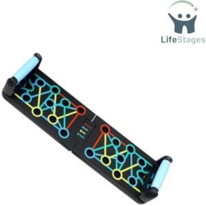 LifeStages - Push Up Bord - 17 In 1 Push Up Board - Home Gym Krachttraining - Push Up Board Voor Mannen En Vrouwen -