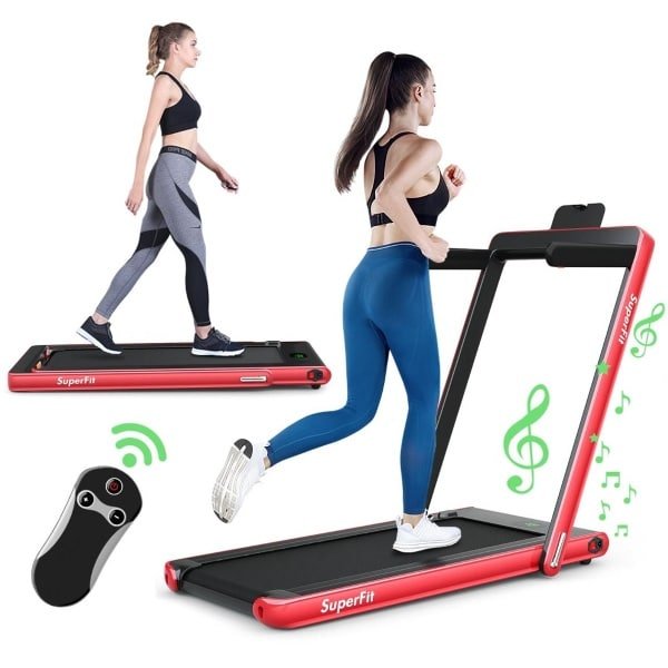 Loopband Inklapbaar - 1-12km/u - Walking Pad - Loopbanden - Elektrisch - Wandelband - Fitness - Gymstick - Electrisch - Home - Trainer - Treadmill - Opvouwbaar - Voor Thuis - Platte - Mini - Bureau