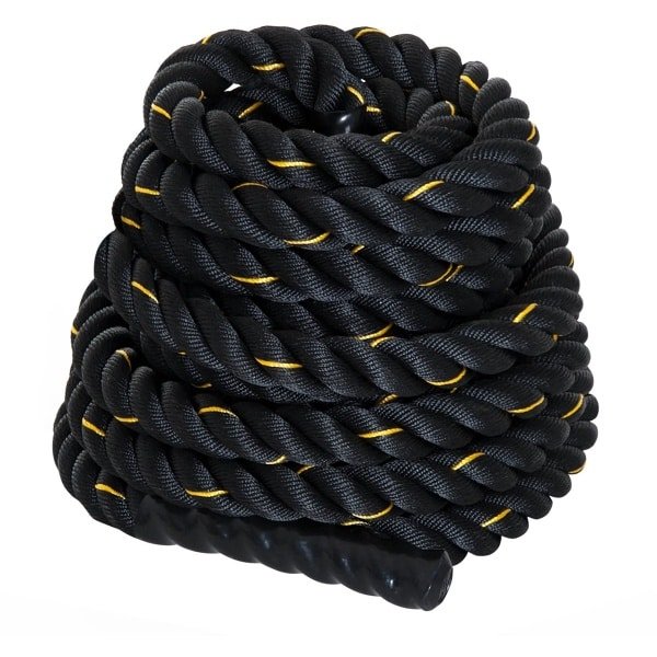 Lynly - Battle Rope Battle Touw 9 meter - battle rope fitness - met handvaten - makkelijk te bevestigen - cardio en spierkracht