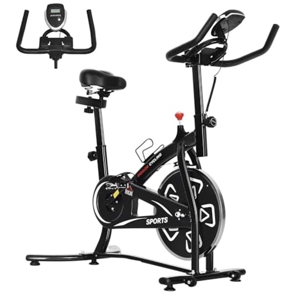 Multifunctionele Hometrainer met LCD-display voor Indoor Cardio Training - Verstelbare Fitnessfiets