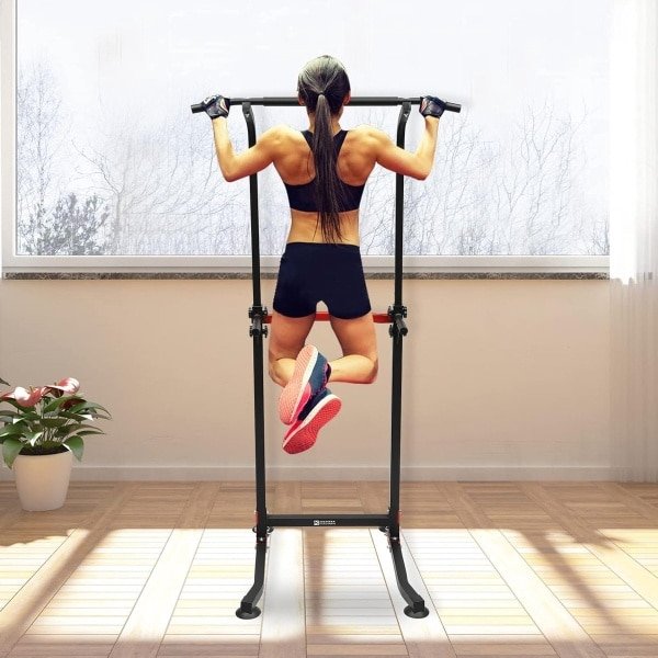 Multifunctionele optrekstang voor krachttraining - Verstelbaar met meerdere greepposities en hoogtes