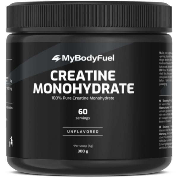 MyBodyFuel - Creatine Monohydraat - 100% Pure Creatine - 300 g - 60 doseringen