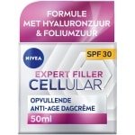 NIVEA - CELLular Expert Filler Dagcrème - Anti-Veroudering Gezichtscrème - SPF 30 - Met Hyaluronzuur, Creatine & Foliumzuur - 50 ml - 1 stuk