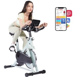 Novendo Goods - Superrun hometrainer - Indoor fitness bike - Grote Tablethouder - Met magnetische bediening en comfortabele stoel - Cardio - Black