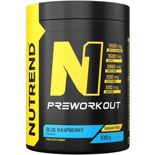 Nutrend - N1 Pre-Workout (Blue Raspberry - 510 gram)