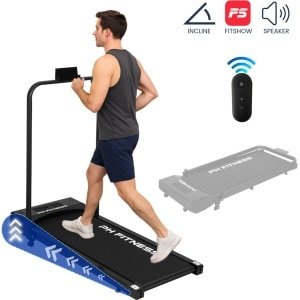 PH Fitness Loopband - Incline & Handmatige Helling - Black / Zwart - Walking Pad - Loopband voor Thuis - Loopband Fitness - A1F