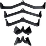 PH Fitness Multi Grip Attachment Set - 5 Grips - Veelzijdige Anti Slip Handvatten voor Lat Pulley & Roeien - Fitness Accessoires met Schuimrubberen Foam Antislip - Ideaal voor Thuisgym & Krachttraining - Roeigrepen - Lat Booster Handles Handgrepen