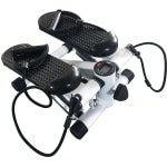 PIPIPOXER-Stepper Fitness met Digitaal Display - Aerobic Mini Stepper met Weerstandsbanden - Hometrainer voor Thuis Sporten