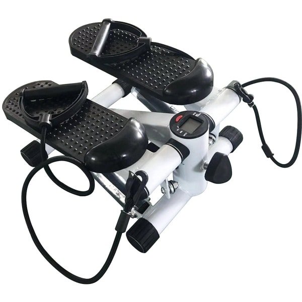 PIPIPOXER-Stepper Fitness met Digitaal Display - Aerobic Mini Stepper met Weerstandsbanden - Hometrainer voor Thuis Sporten