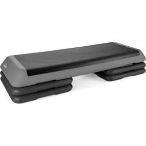 Queenfit® Aerobic Stepper, Step Plank, Step Bank, Step Trainer, Fitness Stepper - 3-step - tot 300 kg - Fitness Apparatuur voor Thuis, Home Gym, Workout, Crossfit