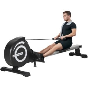 Roeitrainer - Roeimachine - Roeiapparaat - Roeitrainers - Crosstrainer - Inklapbaar - 120 kg - 8 Weerstandniveaus - Zwart