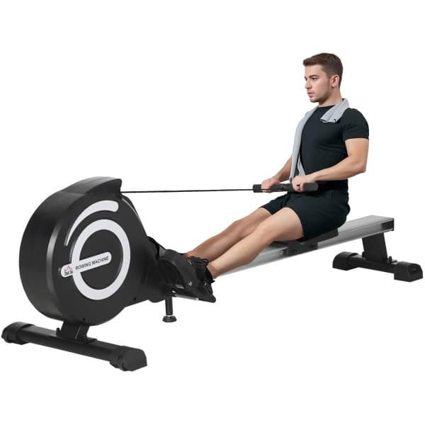 Roeitrainer - Roeimachine - Roeiapparaat - Roeitrainers - Crosstrainer - Inklapbaar - 120 kg - 8 Weerstandniveaus - Zwart