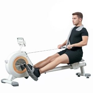Roeitrainer - Roeimachine - Roeiapparaat - Roeitrainers - Crosstrainer - Inklapbaar - 150 kg - 16 Weerstandniveaus - Zwart