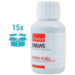 SANAS NITRO FUEL PRE-WORKOUT SHOT 15 X 100ML ANANAS