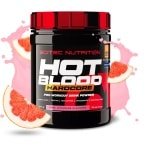 Scitec Nutrition - Hot Blood Hardcore (375 gram - Pink Lemonade) - Citrusvrucht - krachtige pre workout formule - poeder - pre-workout - 30 doseringen