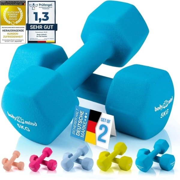 Set van 2 Dumbbells voor Effectieve Krachttraining Thuis