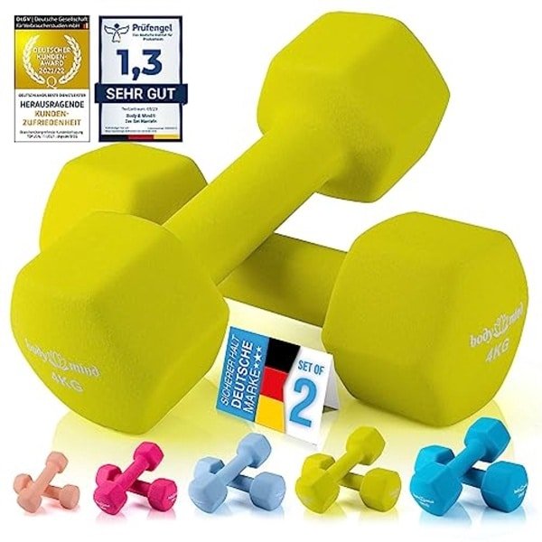 Set van 2 Dumbbells voor Krachttraining en Fitness Thuis