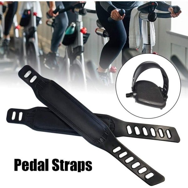 Set van 2 verstelbare hometrainer pedaalriemen - Duurzaam en universeel passend