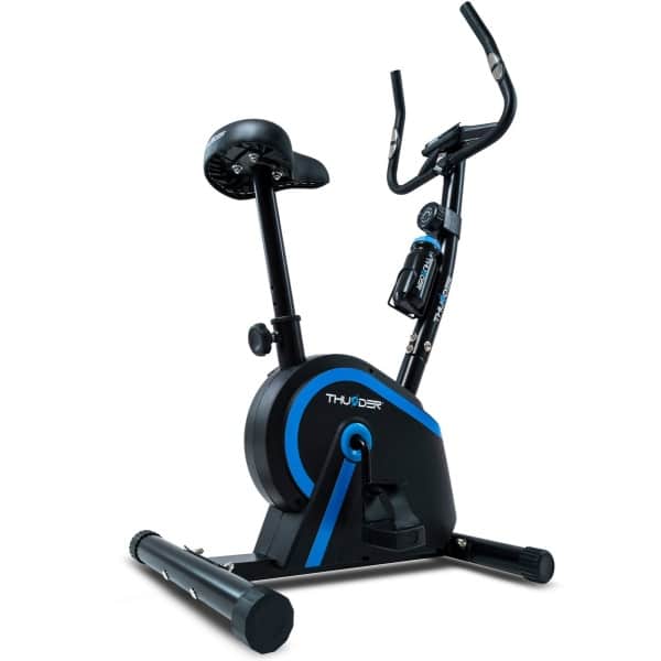 THUNDER® Hometrainer | MICRUS | MAGNETISCHE-FIETS | Stil en Compact | Verstelbaar zadel | LCD-display | Hartslagmeter | Magnetische weerstand | Transportwielen | Voor thuisgebruik | Tot 120 kg gebruikersgewicht |