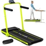 THUNDER® Loopband | IMPACT-LIME | Opvouwbaar en Krachtig | Sneltoetsen | Veiligheidssleutel | Transportwielen | Plaats voor telefoon/tablet | Compatibel met mobiele apparaten | Bluetooth-app | Afstandsbediening | Luidsprekers | Max. 130 kg |