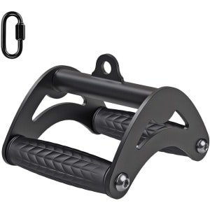 TRANKIELO® - Robuuste dubbele D-handgrepen voor kabelmachines - Antislip oefenhandgreep - Geschikt voor krachttraining